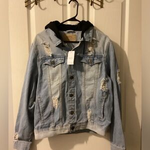 Rue 21 distressed Jean Jacket size M